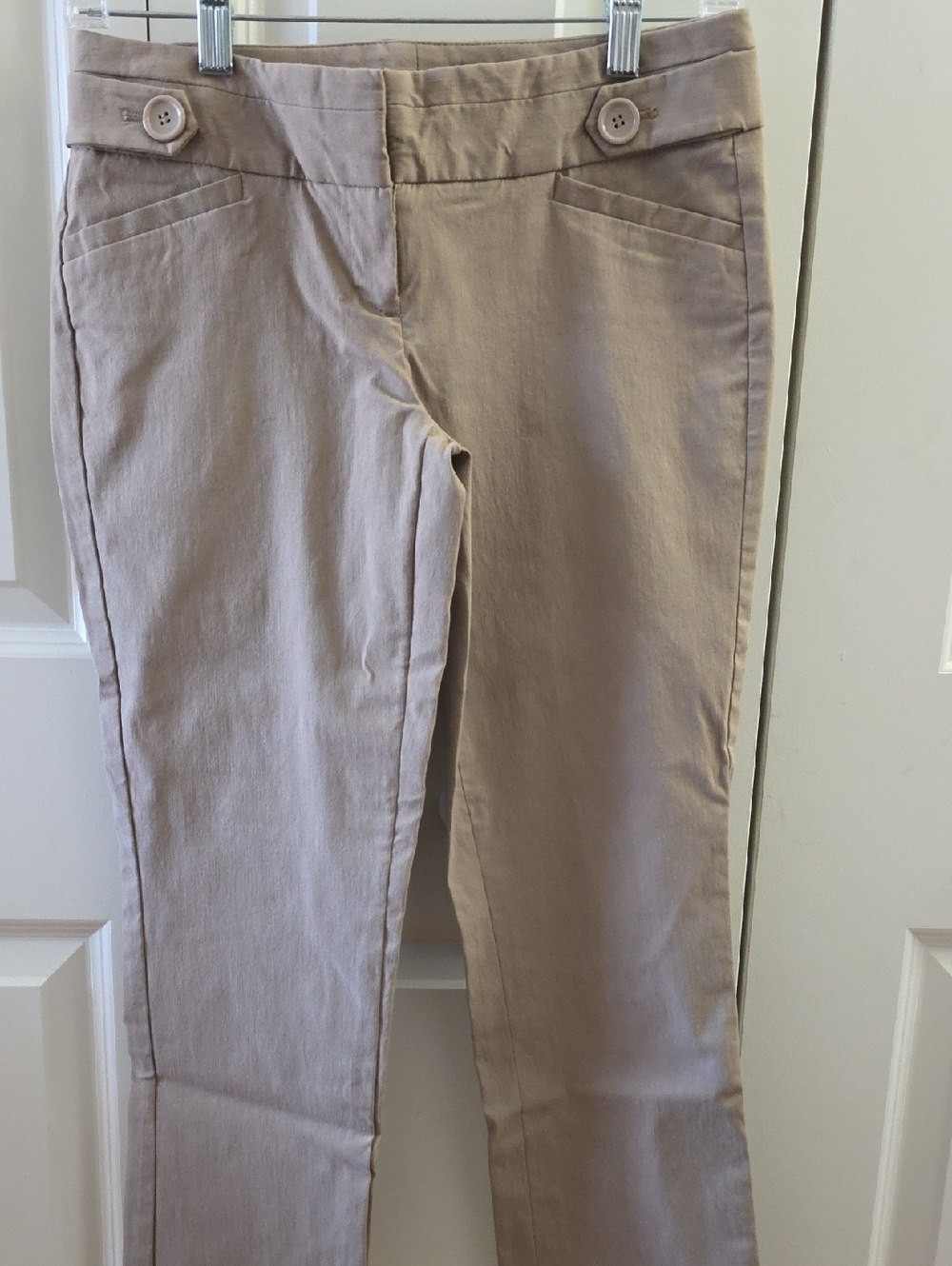 The Limited Taupe High-Rise Slim Pants